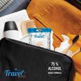 Hand Sanitizing Travel Wipes – 75% Travel Size Alcohol Wipes, (10x20ct Packs, 200ct) - Large Wipes, Fresh Citrus Scent, Moisturizing - Travel, Home, Office, Daily Use for Car, Bag, Purse, Airplane