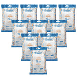 Hand Sanitizing Travel Wipes – 75% Travel Size Alcohol Wipes, (10x20ct Packs, 200ct) - Large Wipes, Fresh Citrus Scent, Moisturizing - Travel, Home, Office, Daily Use for Car, Bag, Purse, Airplane