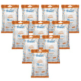 Hand Sanitizing Travel Wipes – 70% Travel Size Isopropyl Alcohol Wipes, (10x20ct Packs, 200ct) - Large Wipes, Unscented, Moisturizing - Travel, Home, Office, Daily Use for Car, Bag, Purse, Airplane